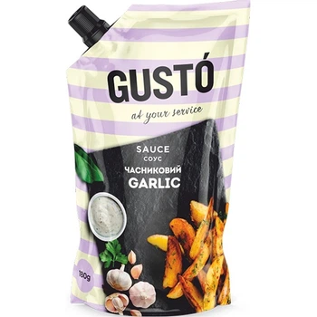 Соус "Часниковий" 30% дой/пак 180г Gusto