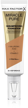 Podkład matujący Max Factor Miracle Pure Skin-Improving 24h Hydration SPF 30 82-Deep Bronze 30 ml (3616302638611)