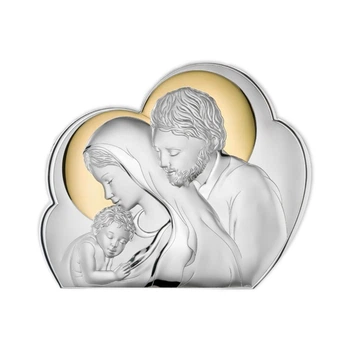Срібна ікона Свята Родина (10,7 х 8,7 см) Valenti 81245 2L