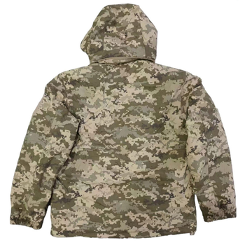 Чоловіча зимова куртка з утеплювачем еко-пух / Вологозахищений бушлат Level 7 з мембранною піксель розмір XL