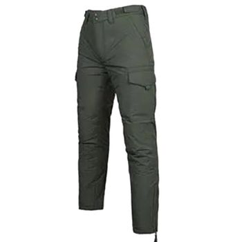 Мужские Брюки на холлофайбере олива / Утепленные брюки Финетекс размер L