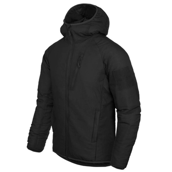 Мужская зимняя куртка "Helikon" WindPack с подкладкой Climashield черная размер M