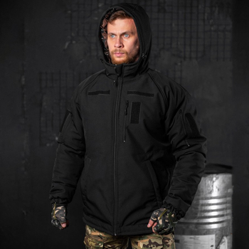Чоловіча зимова куртка "Patron" Omni-Heat з утеплювачем холлофайбер чорна розмір 2XL
