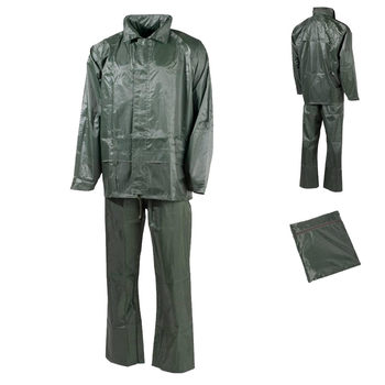 Костюм мужской - Дождевик "Regenanzug" с чехлом / Куртка+ Брюки олива / Водозащитный комплект размер XL
