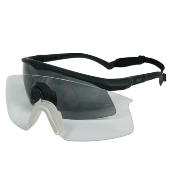 Защитные Очки Revision Ballistic Eyewear с 2-мя сменными линзами и чехлом черные размер универсальный