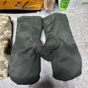 Зимові рукавиці з вовняною підкладкою Rip-Stop олива розмір універсальний