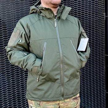 Мужская зимняя куртка "Call Dragon" Rip-Stop с подкладкой Omni-Heat олива размер 2XL
