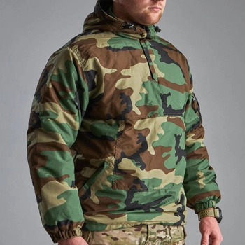 Зимняя Мужская Куртка Mil-Tec с капюшоном / Утепленный Анорак мультикам "британка" размер S