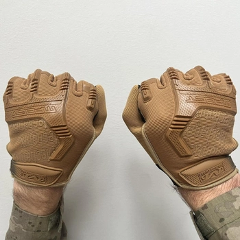 Перчатки Mechanix M-Pact с защитными накладками койот размер S