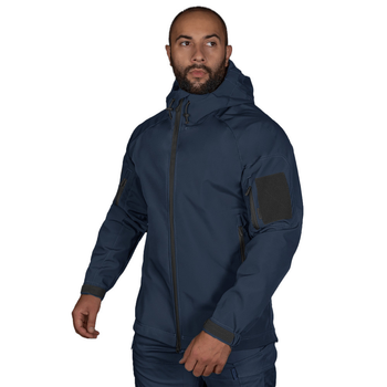 Чоловіча Куртка Camotec Stalker SoftShell на мікрофлісі темно-синя / Демісезонний верхній одяг розмір XS