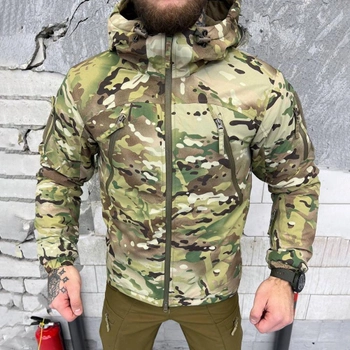Чоловіча зимова куртка з утеплювачем G-Loft до - 20 °C / Теплий верхній одяг "Alpha" мультикам розмір S