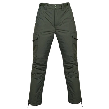 Чоловічі Штани на холлофайбері олива / Утеплені брюки Фінетекс розмір M