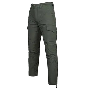 Чоловічі Штани на холлофайбері олива / Утеплені брюки Фінетекс розмір M