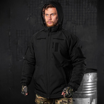 Чоловіча зимова куртка "Patron" Omni-Heat з утеплювачем холлофайбер чорна розмір S