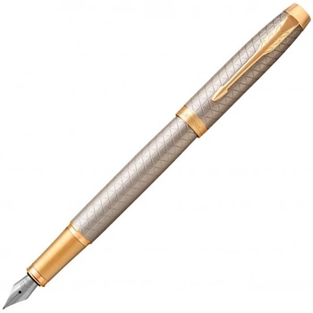 Ручка пір’яна Parker IM 17 Premium Warm Silver GT FP F (24 111)