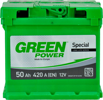 АКБ 50-А/Ч (Green Power) (R+) 420А