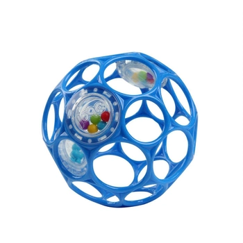 М'ячик-брязкальце Oball Блакитний 10 см (0074451122819)
