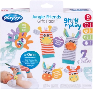 Набір брязкалець Playgro Jungle Friends для зап'ястя та ніжок (9321104884053)