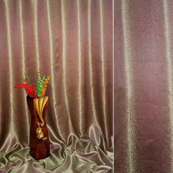 Жаккард двухсторонний точки сиренево-золотистый, ш.280 (31433.021)