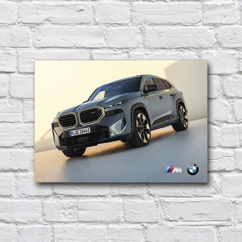 Деревянный постер «BMW XM» 210х297 мм