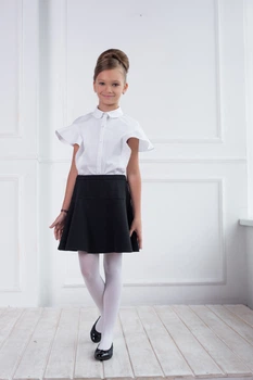 Блуза NAYA, арт. 17-25, белая-крылышки, рост 134 см, 9 лет