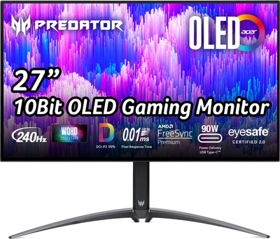 Монитор ACER Predator X27Ubmiipruzx Black (UM.HXXEE.001)