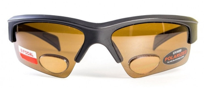 Поляризационные очки бифокальные BluWater Bifocal-2 (+2.5) Polarized (brown) коричневые