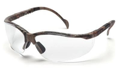 Захисні окуляри в камуфльованій оправі Pyramex Venture-2 Camo (clear), прозорий