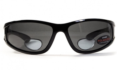 Поляризационные защитные очки бифокальные BluWater Bifocal-3 (+2.5) Polarized (gray) серые