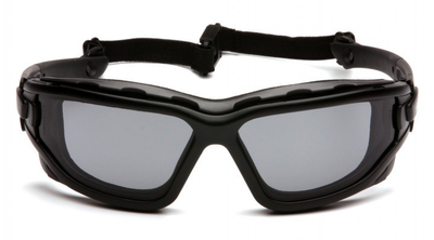 Захисні окуляри з ущільнювачем Pyramex i-Force Slim (gray) Anti-Fog, чорні