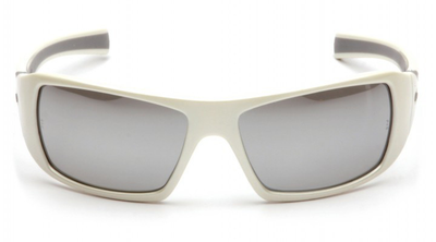 Открытыте защитные очки Pyramex GOLIATH White (silver mirror) зеркальные серые