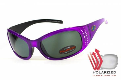 Поляризационные очки BluWater BISCAYENE Purple Polarized (gray) серые