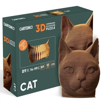 Картонний конструктор "Cartonic 3D Puzzle CAT" - Cartonic, Коробка, 1DEA.me