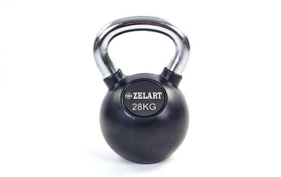 Гиря прогумована Zelart ТА-5162-28 28 кг