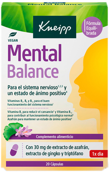 Suplement diety Kneipp Mental Balance 20 kapsułek (4008233166308)