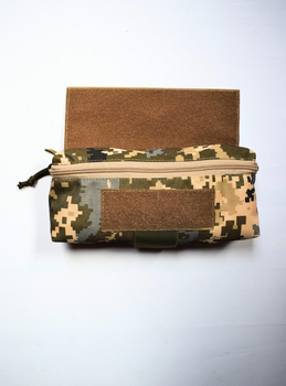 Напашник прямокутний сумка, підсумок напашник тактичний утилітарний з кріпленням до плитоноски на велкро Піксель