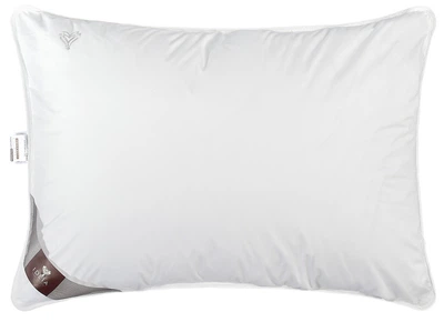 Подушка для сну IDEIA Super Soft Premium 50х70 Антиалергенний штучний лебединий пух два чохли Біла (4820182653919)