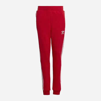 Spodnie dresowe młodzieżowe chłopięce Adidas 3-Stripes Pants IC3126 170 cm Czerwone (4066752162072)