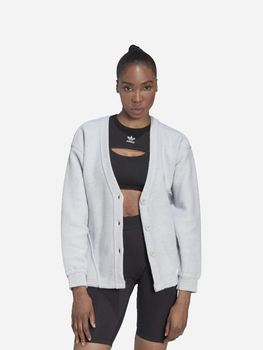 Кардиган жіночий Adidas Loungewear Cardigan W "Light Grey Heather" HL9165 34.5 Сірий (4066747420682)