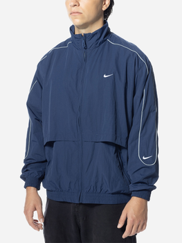 Спортивна вітровка чоловіча Nike Solo Swoosh Woven Track Jacket "Темно-синя" FB8622-410 XL Темно-синя (196607424254)