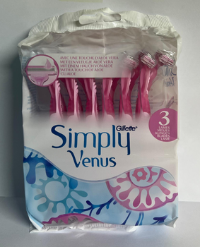 Одноразові станки для гоління Venus 3 Simple 12 шт.