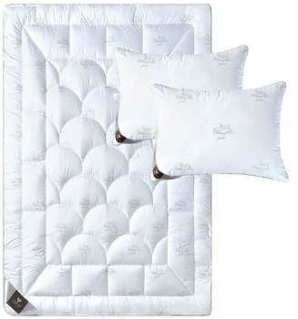 Набор IDEIA Super Soft Classic Одеяло всесезонное Евро 200х220 см + Подушки 2 шт 50х70 см (4820182653155)