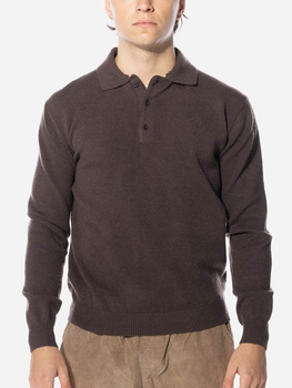 Sweter męski z kołnierzykiem Taikan Marle L/S Polo Sweater "Brown" TK0011.BRN M Brązowy (840349700861)