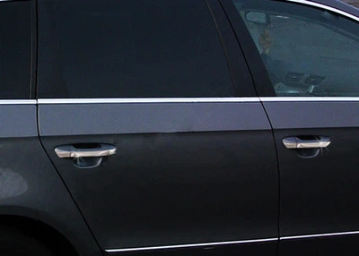 Volkswagen Passat B6 (2006-2012) - Нижние молдинги стекол из нержавеющей стали Carmos - 4 шт.