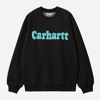 Світшот оверсайз чоловічий Carhartt WIP Bubbles Sweat "Black Turquoise" I032459-1VNXX M Чорний (4064958599005)