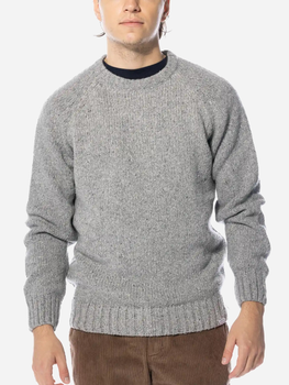 Sweter męski wełniany Edmmond Studios Paris Sweater "Plain Grey" 323-60-02850 L Szary (8435629079649)