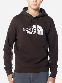 Bluza męska z kapturem oversize The North Face Drew Peak Hoodie "Coal Brown" NF00AHJYI0I XL Brązowa (196573596351)