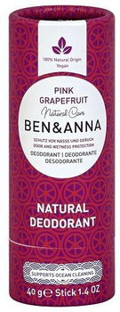 Dezodorant Ben & Anna Natural naturalny dezodorant na bazie sody w sztyfcie Pink Grapefruit 40 g (4260491222282)