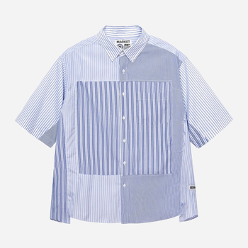 Koszula męska Market RW Blythe SS Button Up "Multi" 412323001-1408 M Błękitna (840339623972)