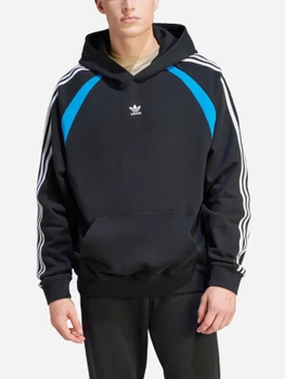 Bluza męska z kapturem oversize Adidas Oversized Hoodie "Black" IW3648 L Czarna (4067886888357)